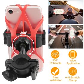 Bicycle Phone Holder Bracket 360° Rotatable Silicone Motorcycle