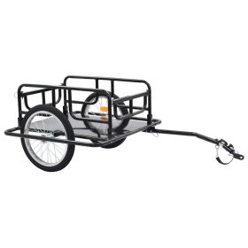 Bike Trailer 51.2"x28.7"x19.1" Steel Black